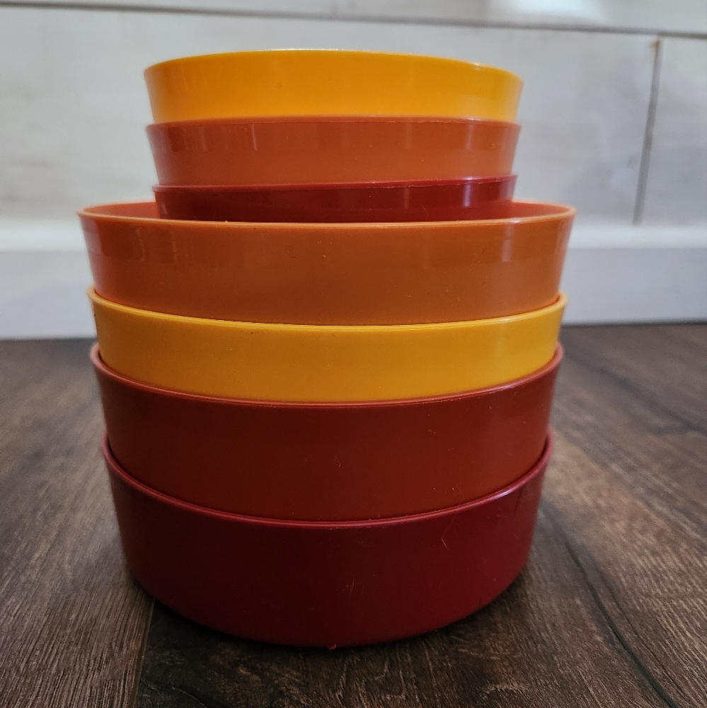 Vintage Tupperware Bowls Harvest